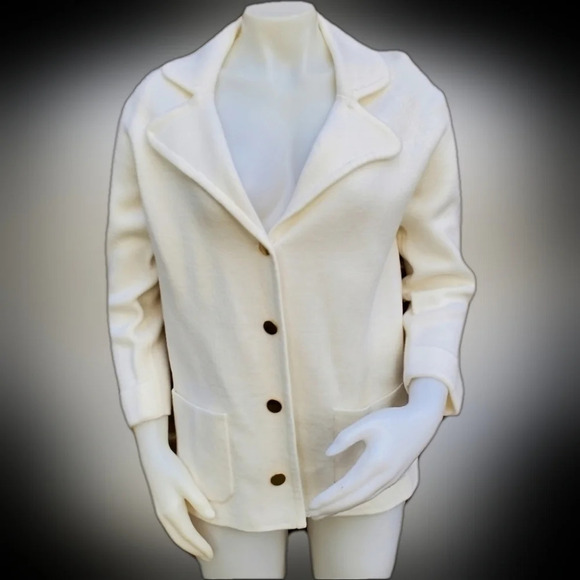 Leroy cream‎ Vintage cardigan M - Picture 1 of 9